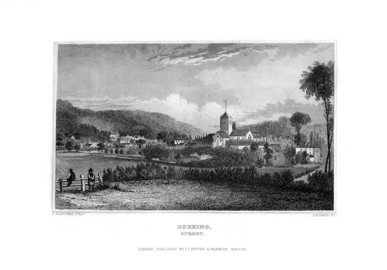 Dorking, Surrey, 1829 de J. Rogers