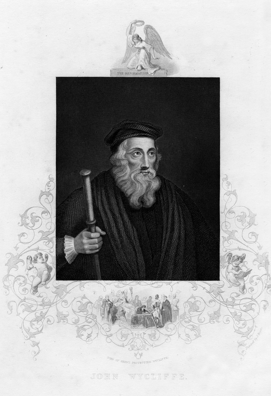 John Wycliffe, teólogo inglés, siglo XIX de J. Rogers