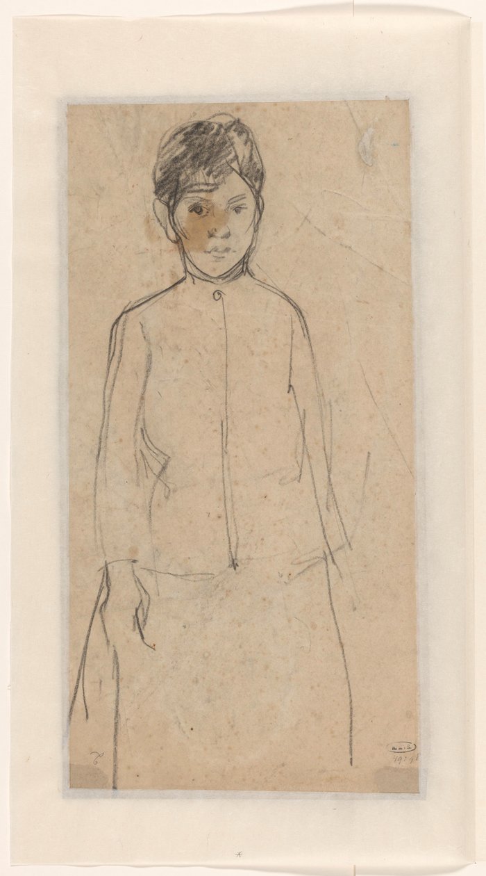 Boceto de una chica de pie de Jac van Looij