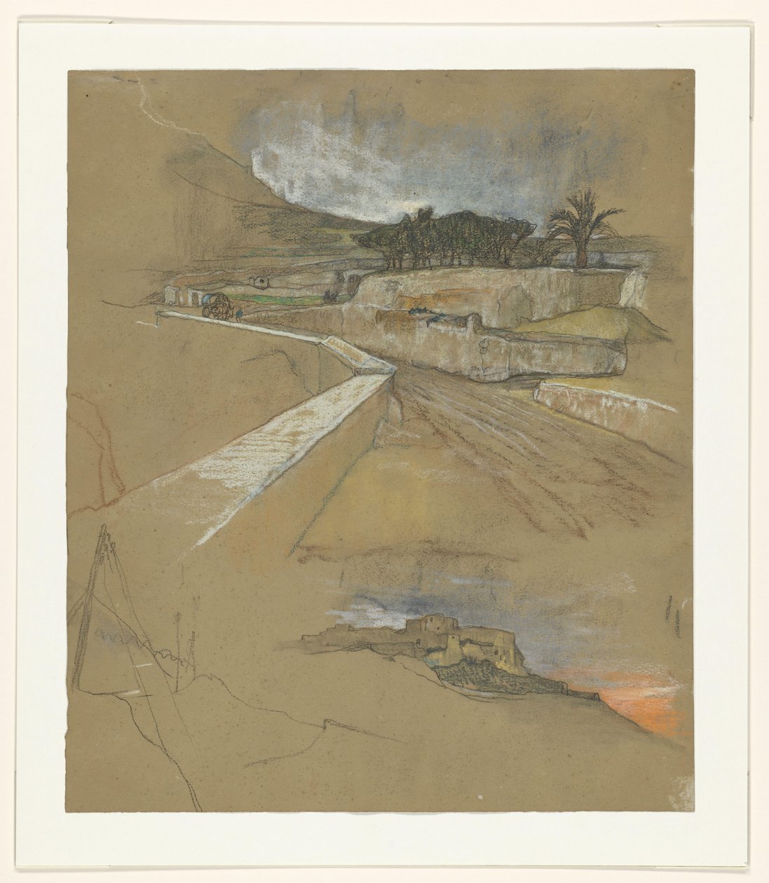 Dos bocetos de viaje de Alicante, España de Jac van Looij