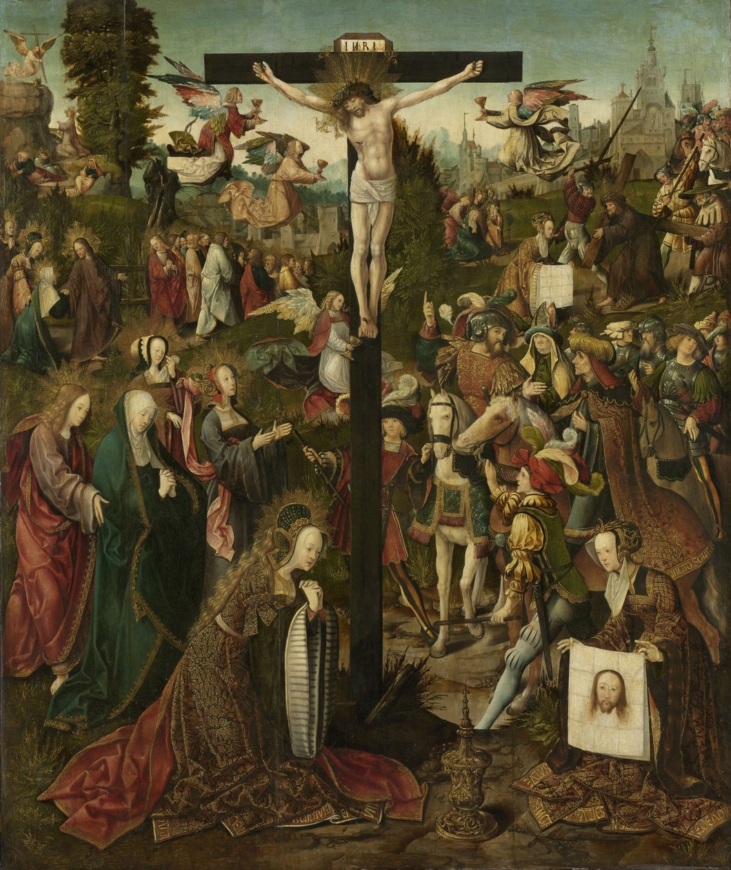 La Crucifixión, c.1507-c.1510 de Jacob Cornelisz van Oostsanen