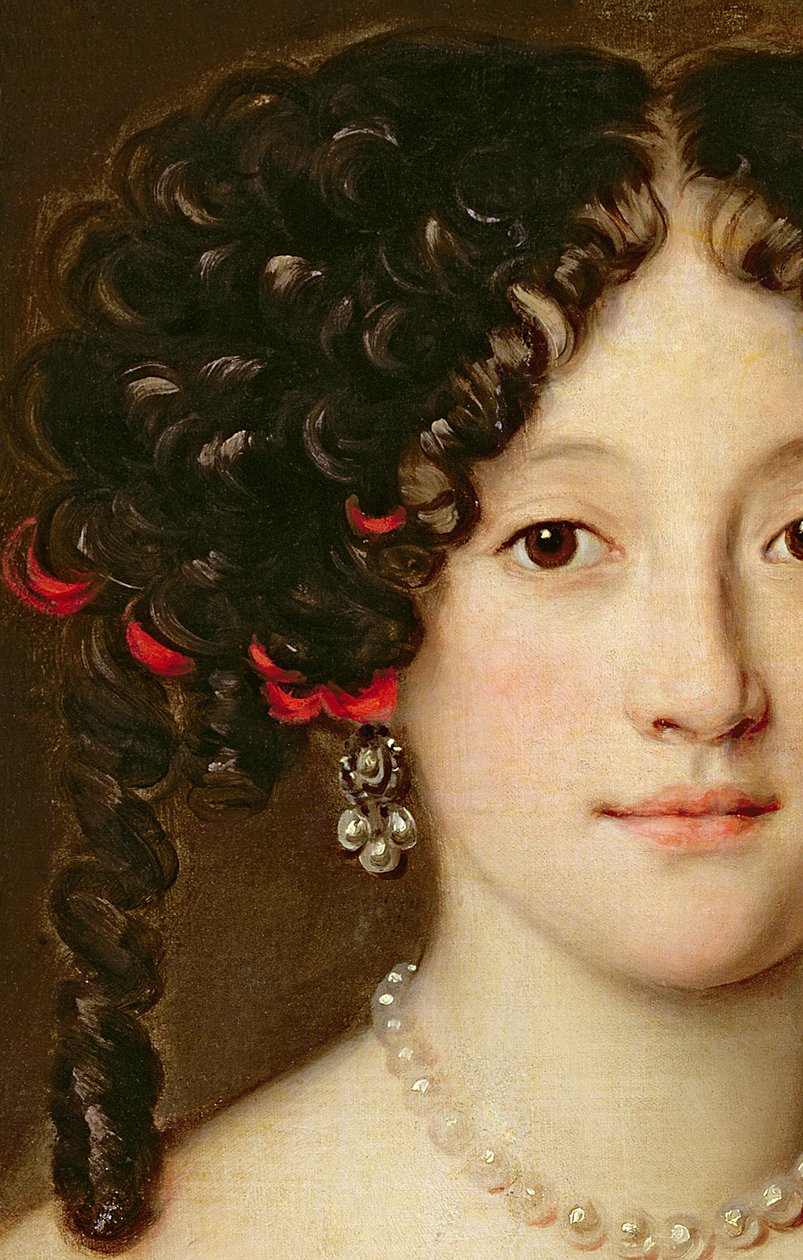 Retrato de una Mujer (detalle) de Jacob Ferdinand Voet