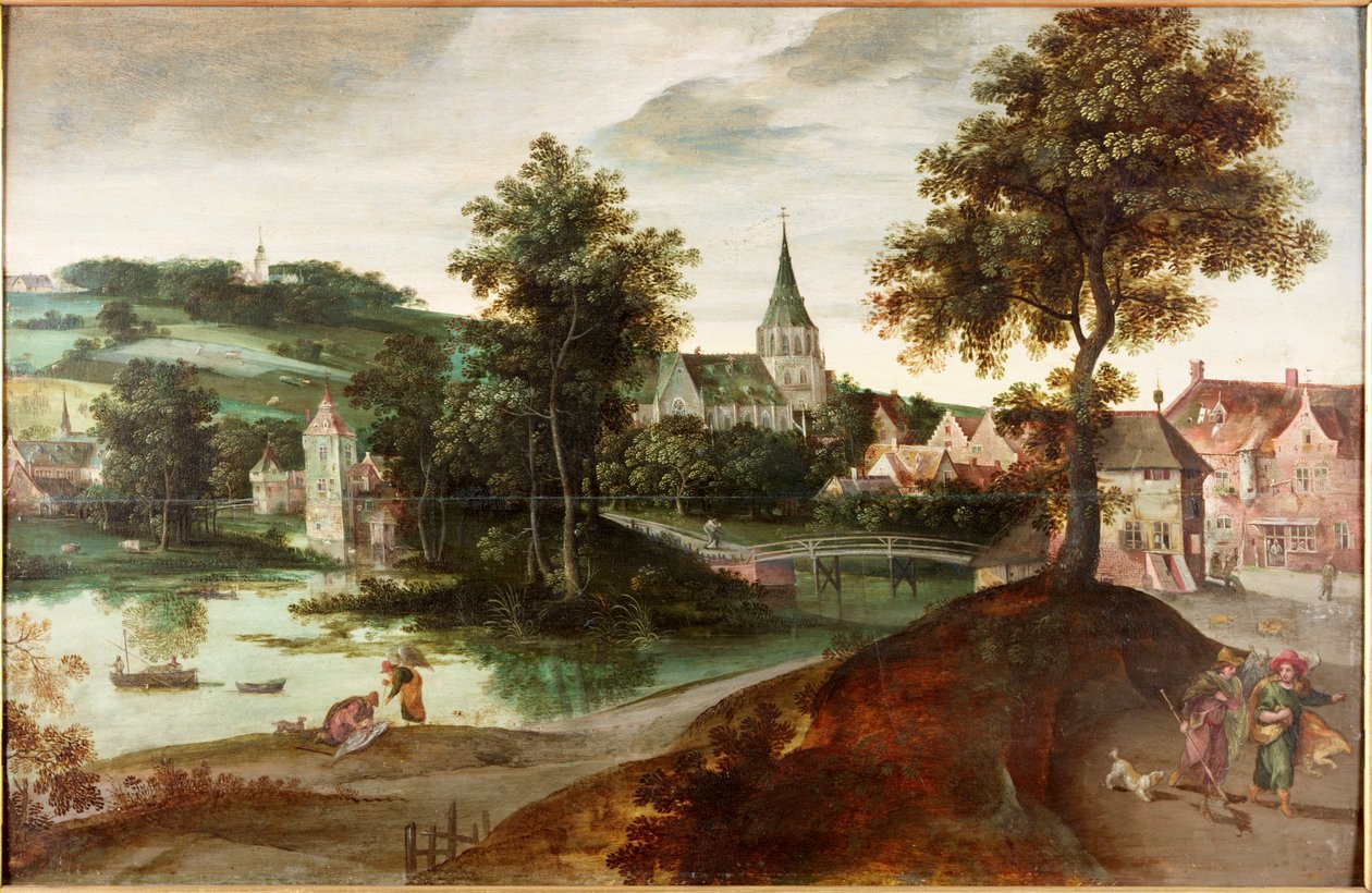 Tobías y el ángel, 1567 de Jacob Grimmer