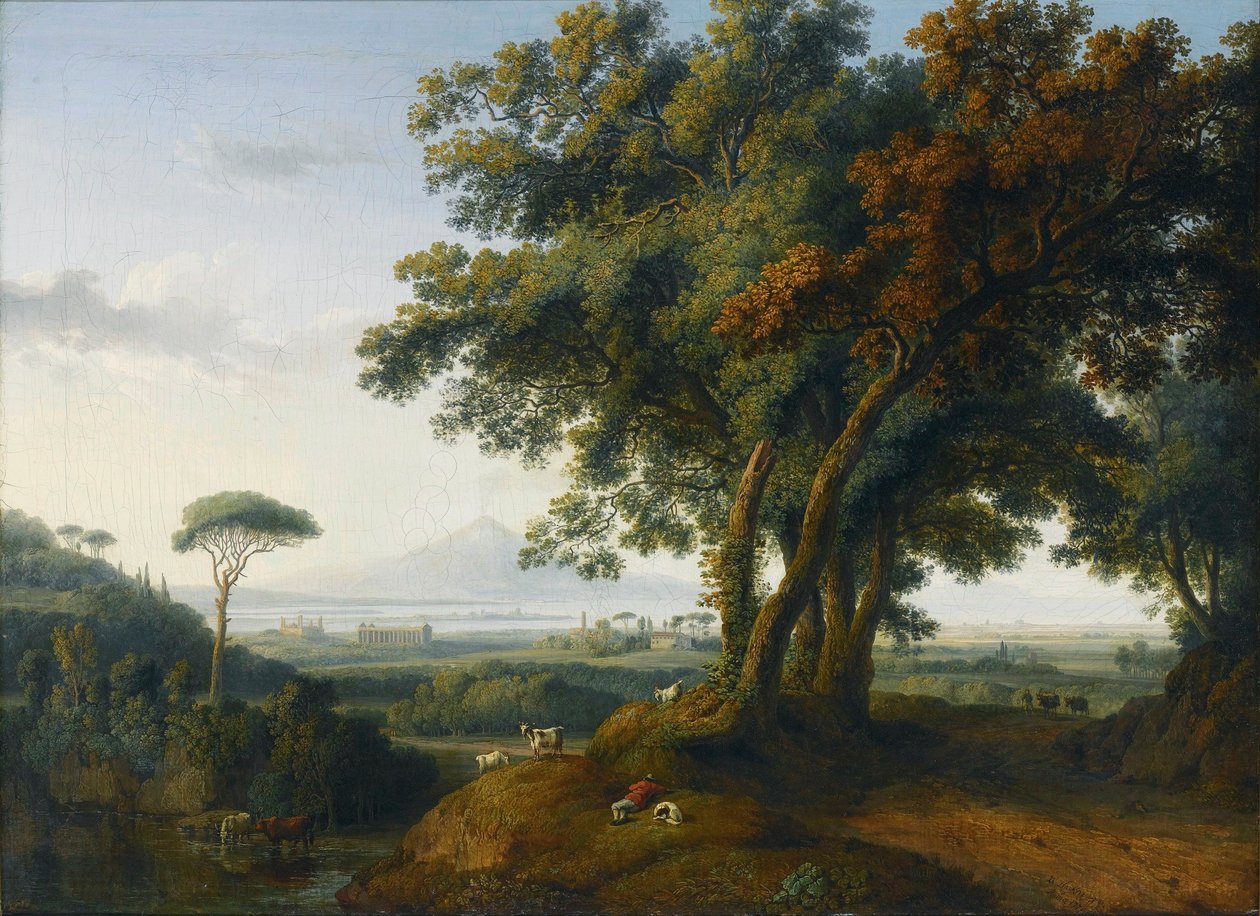 Un capricho italiano Veduta de Jacob Philippe Hackert