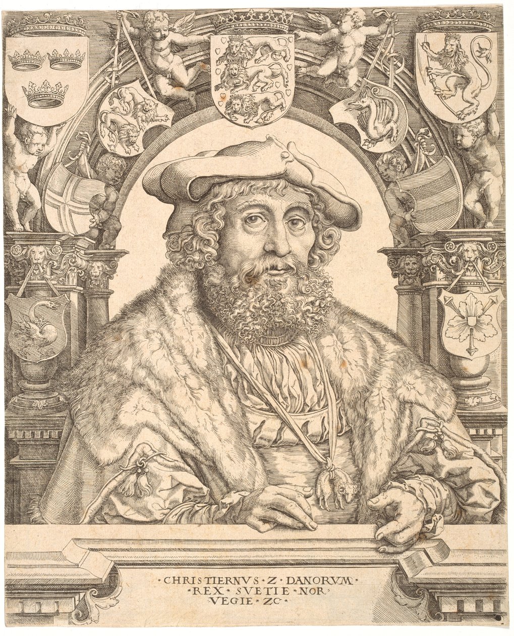 Danés: Rey Christian II de Dinamarca de Jacob Binck