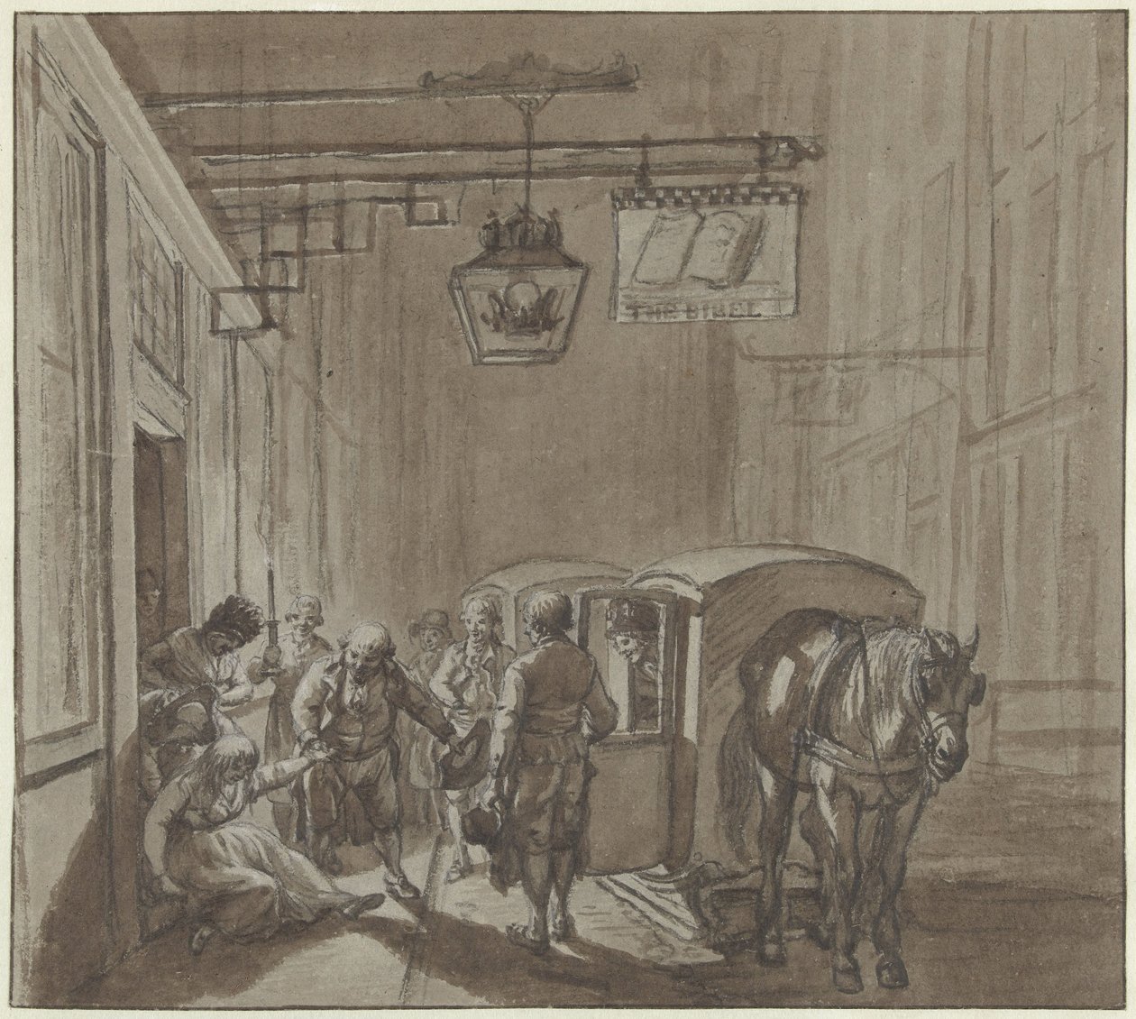 saliendo de la posada de Jacob  Cats