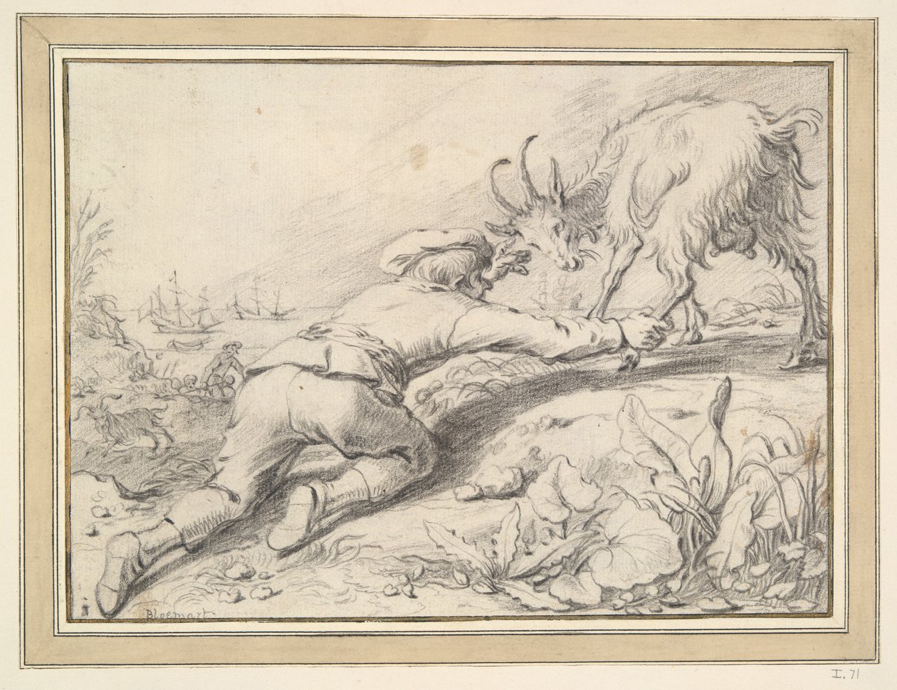 Chico atrapando una cabra de Jacob Gerritsz Cuyp