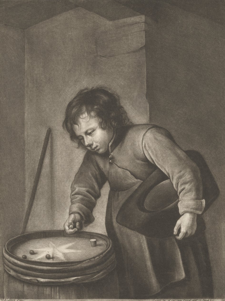 Niño jugando a las canicas de Jacob Gole