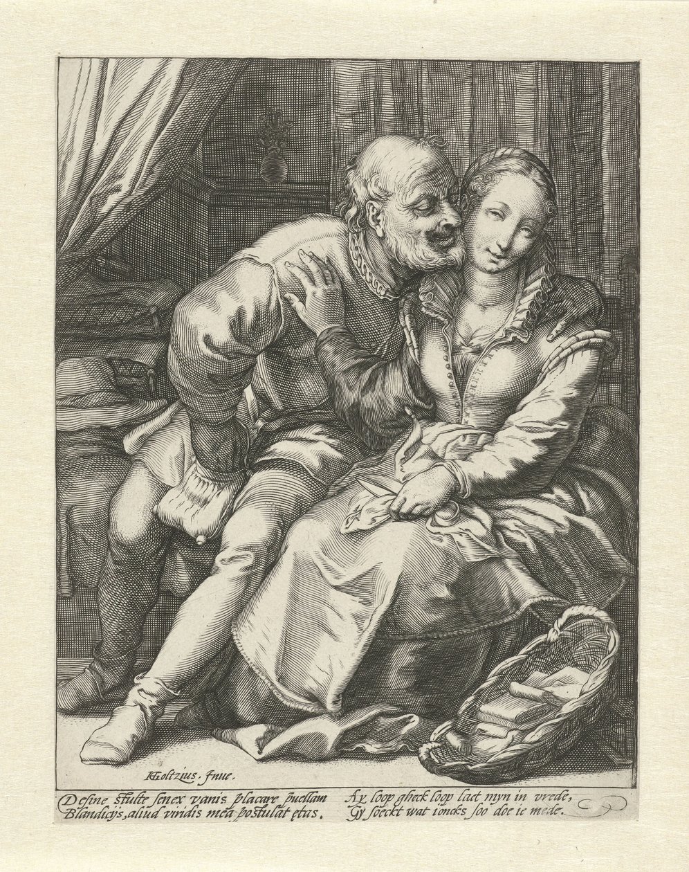 Rechazo de un anciano de Jacob Goltzius (II)