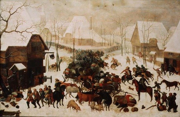 Pelea en un Pueblo, 1605 de Jacob II Savery