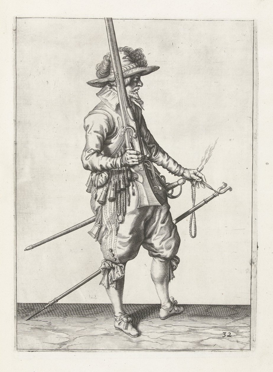Mosquetero, c.1600 de Jacob II de Gheyn