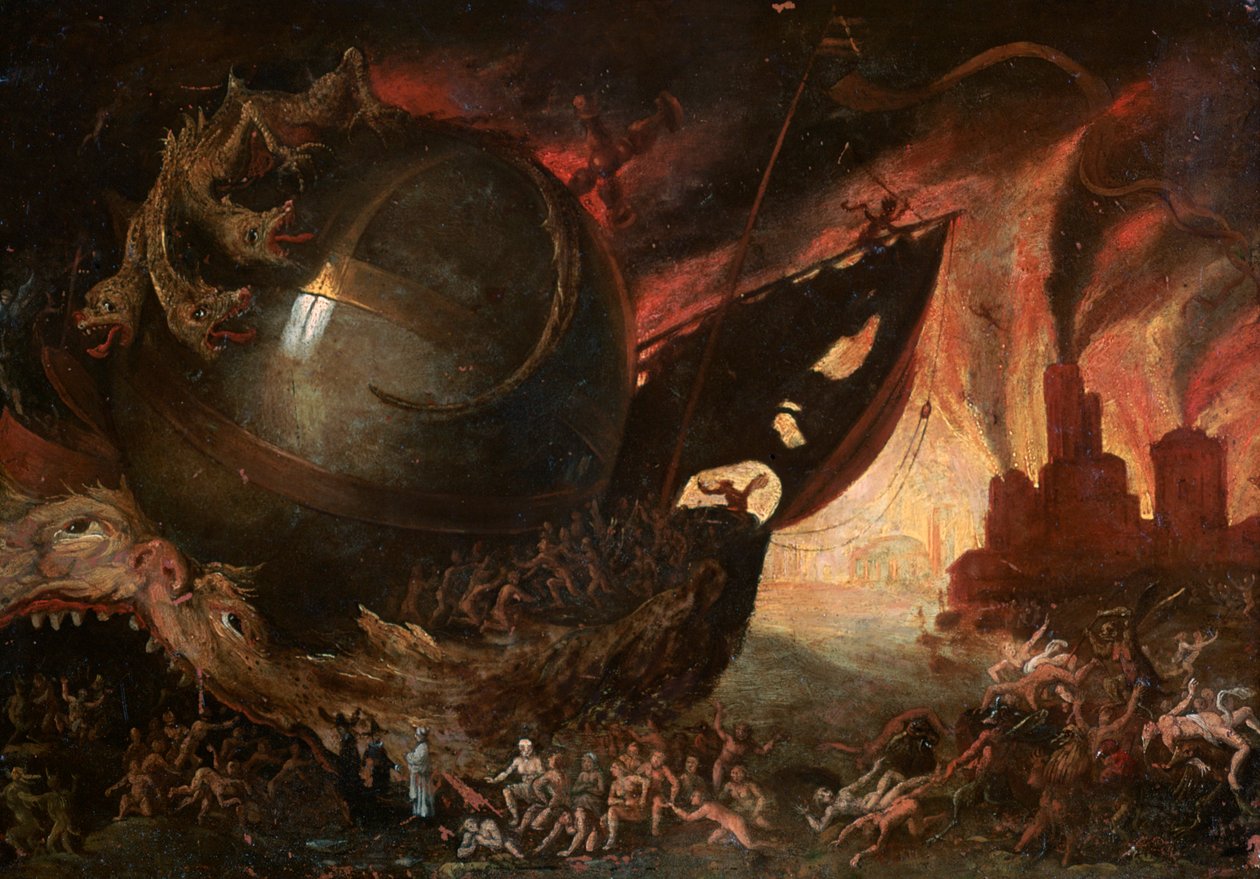 La Traversée du Styx, c. 1591-1638 de Jacob Isaacz van Swanenburg