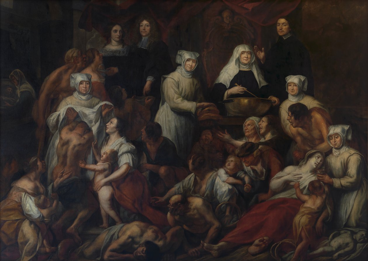Monjas del Hospital de Amberes (óleo) de Jacob Jordaens