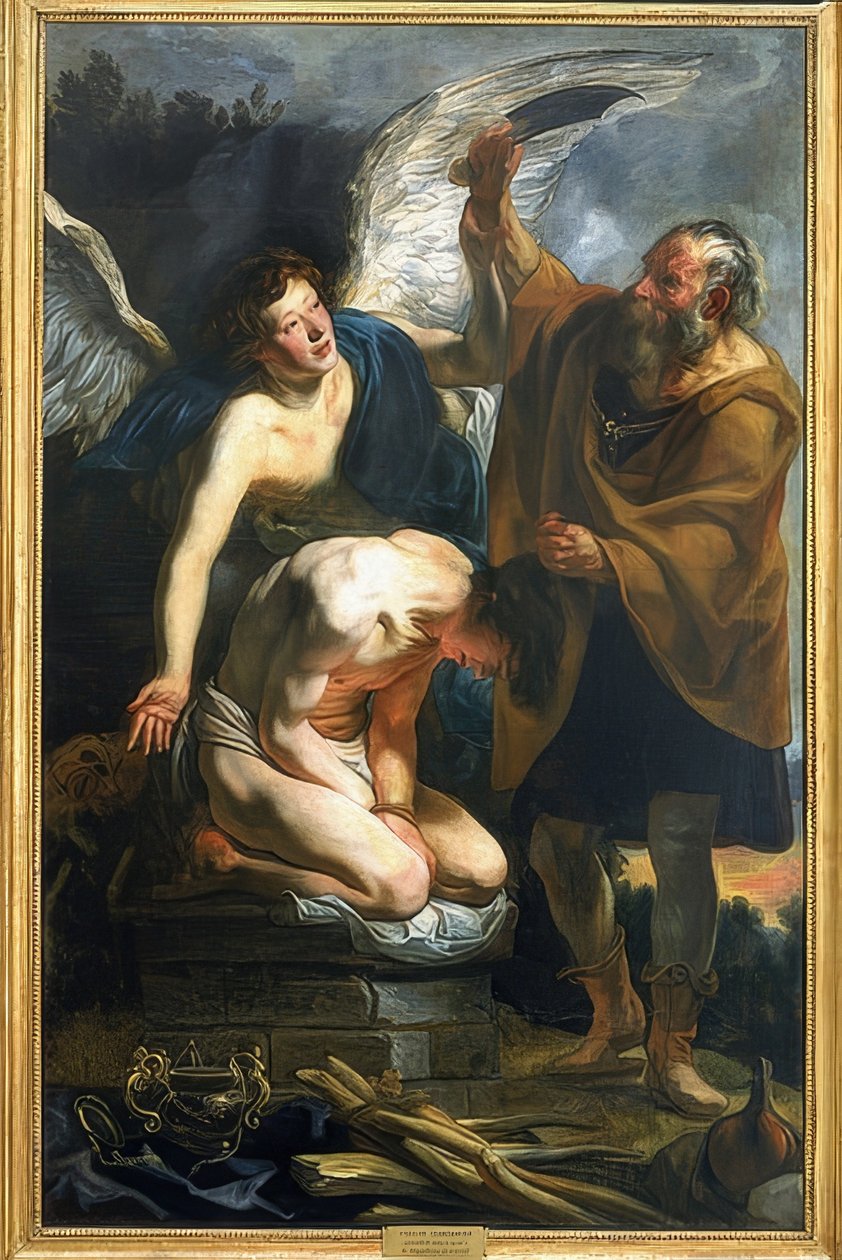 El sacrificio de Isaac. Siglo XVII de Jacob Jordaens