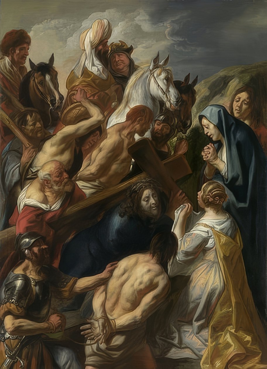 El camino al Calvario. 1657 de Jacob Jordaens