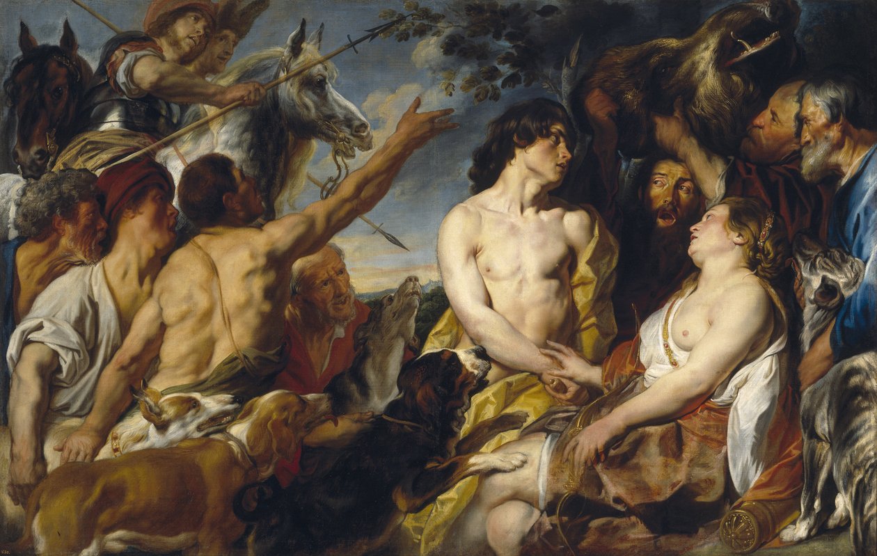 Meleagro y Atalanta de Jacob Jordaens