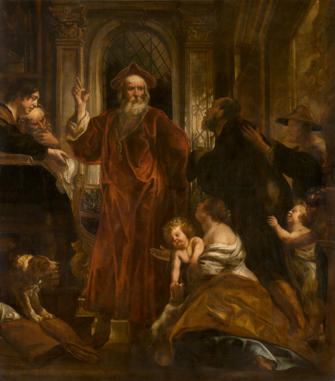 San Ivo de Bretaña (óleo) de Jacob Jordaens