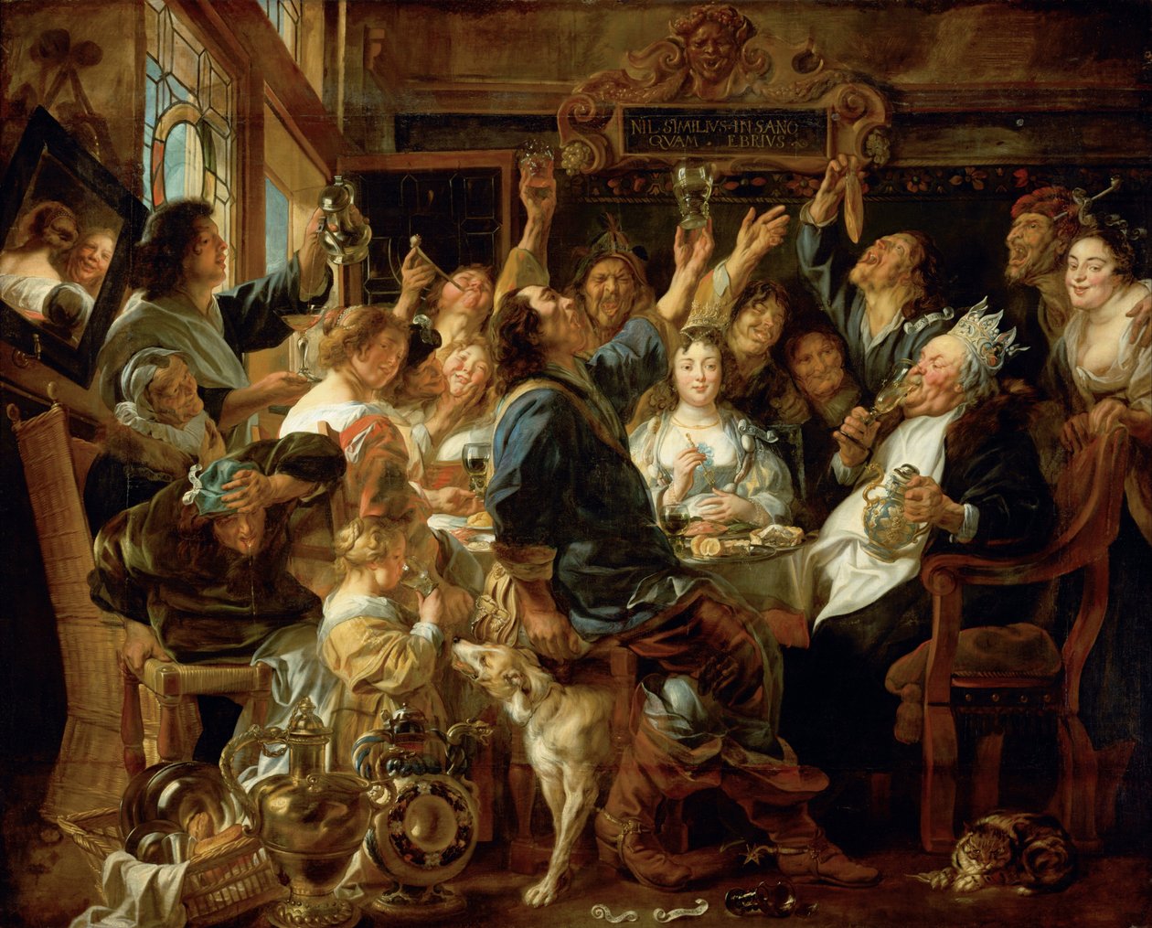 La fiesta del Rey de la Alubia de Jacob Jordaens