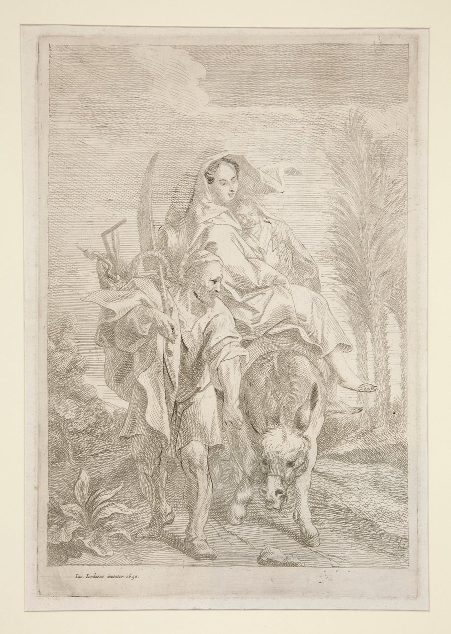 La huida a Egipto de Jacob Jordaens