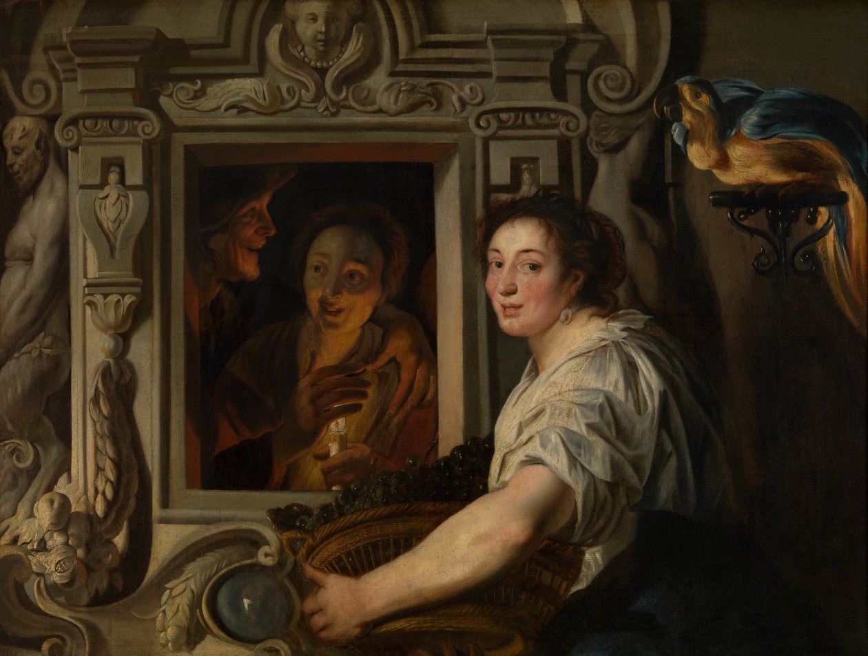 El vendedor de fruta (aceite) de Jacob Jordaens