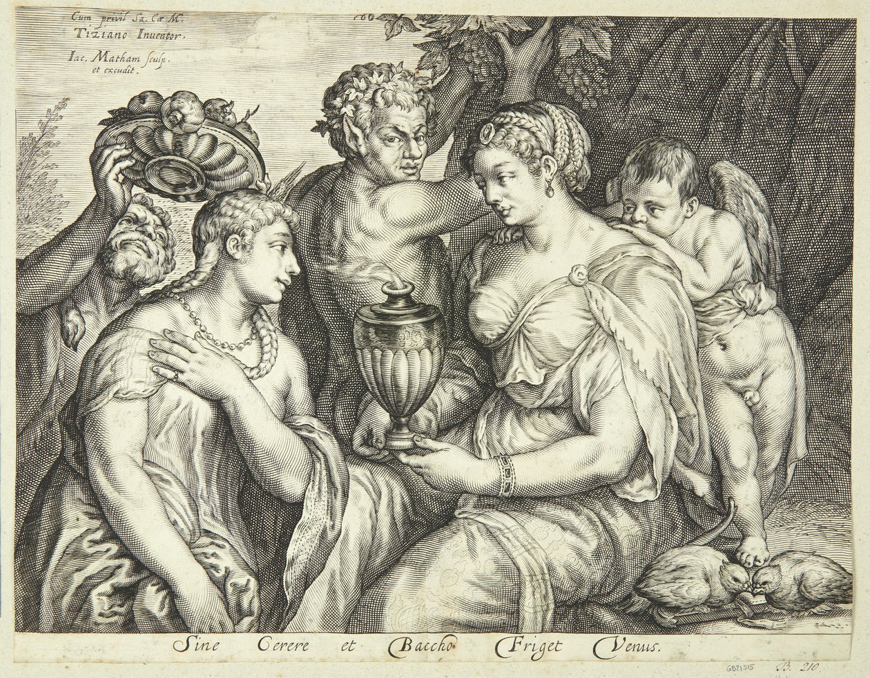 Ceres, Baco y Venus de Jacob Matham