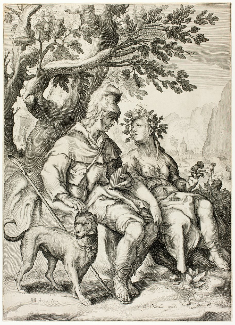 Corydon y Sylvia de Jacob Matham