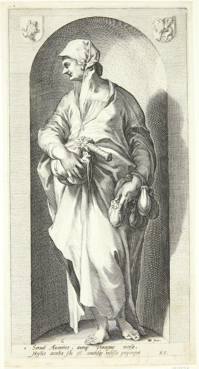 Avaricia de Jacob Matham
