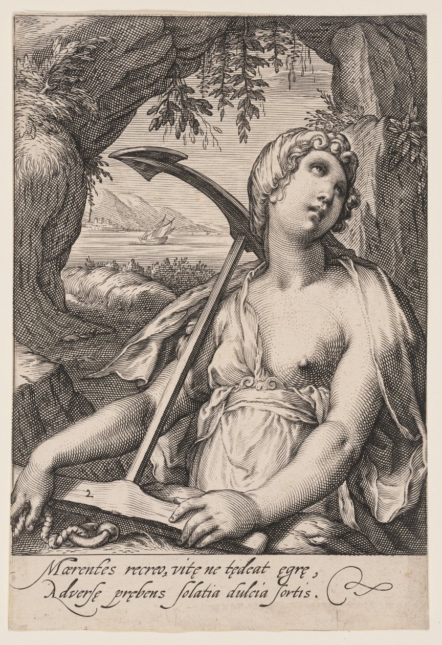 Esperanza, de Las siete virtudes de Jacob Matham