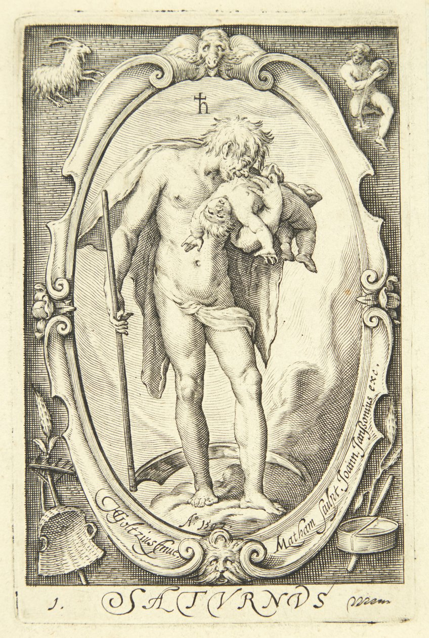 Saturno de Jacob Matham