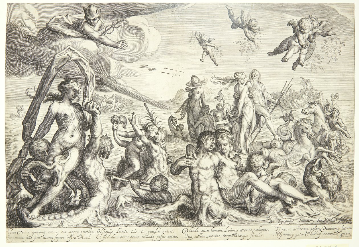 El triunfo de Neptuno y Tetis de Jacob Matham