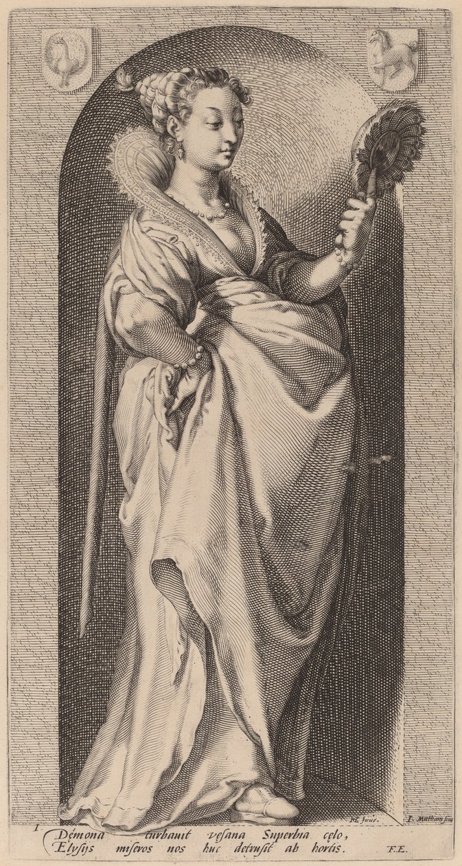 Orgullo de Jacob Matham after Hendrik Goltzius