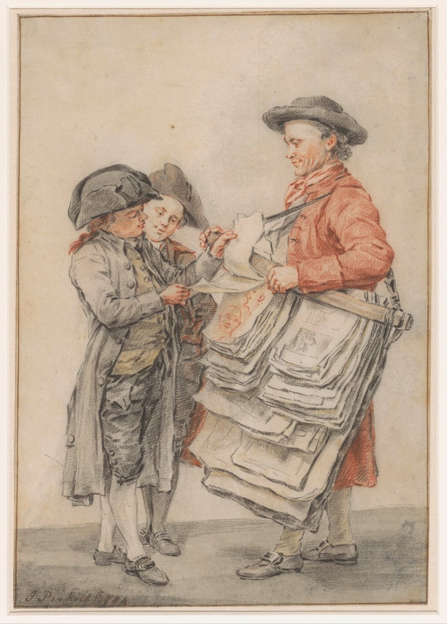 El vendedor de impresos de Jacob Perkois (signed by artist)