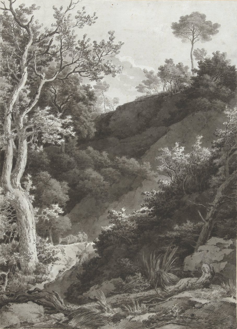 Ladera boscosa de Jacob Philipp Hackert