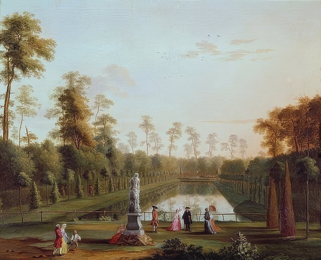 El estanque en el Tiergarten de Jacob Philipp Hackert