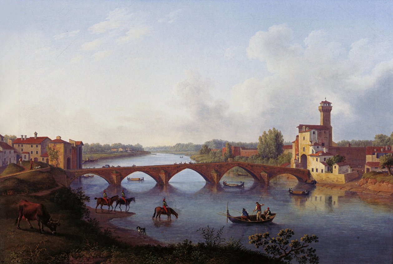 El Ponte a Mare de Pisa de Jacob Philipp Hackert