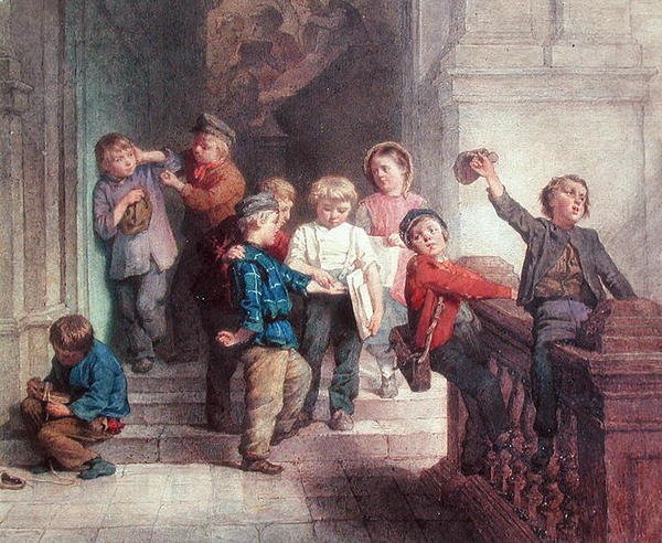 Jugando fuera del aula de Jacob Spoel