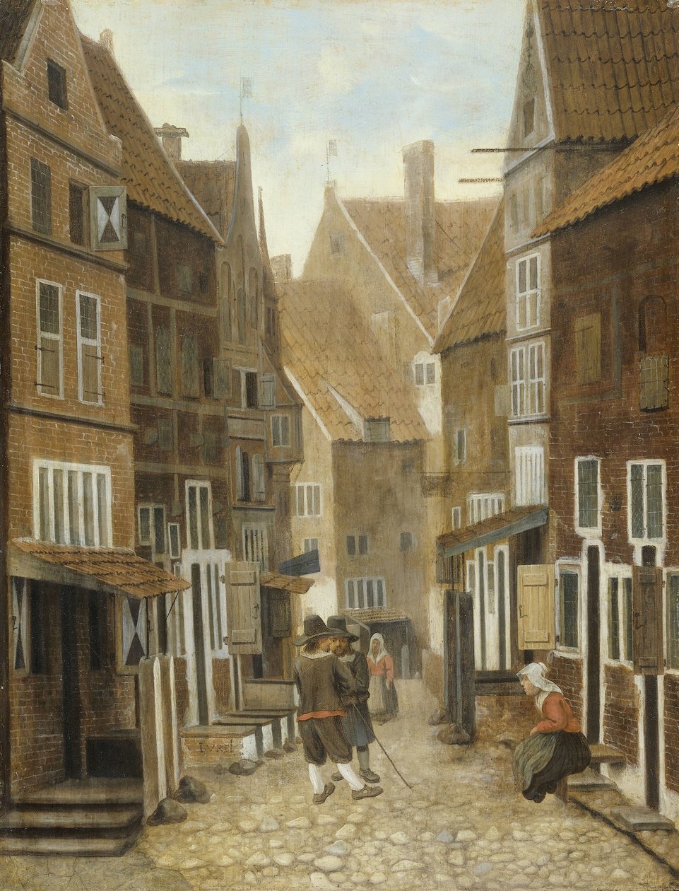 Vista de un pueblo de Jacob Vrel