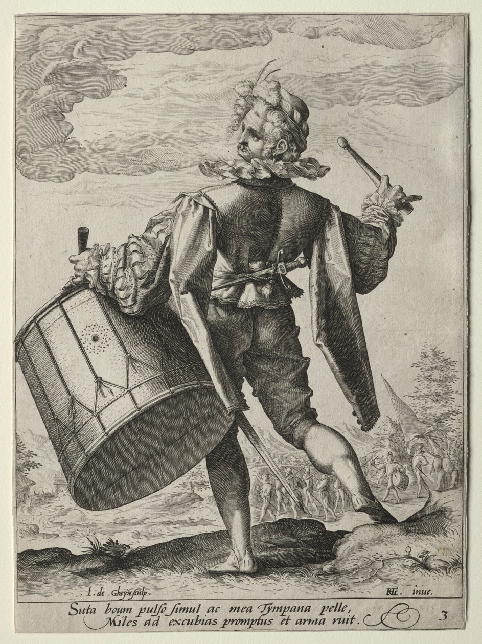 Tamborilero, 1587 de Jacob de Gheyn II