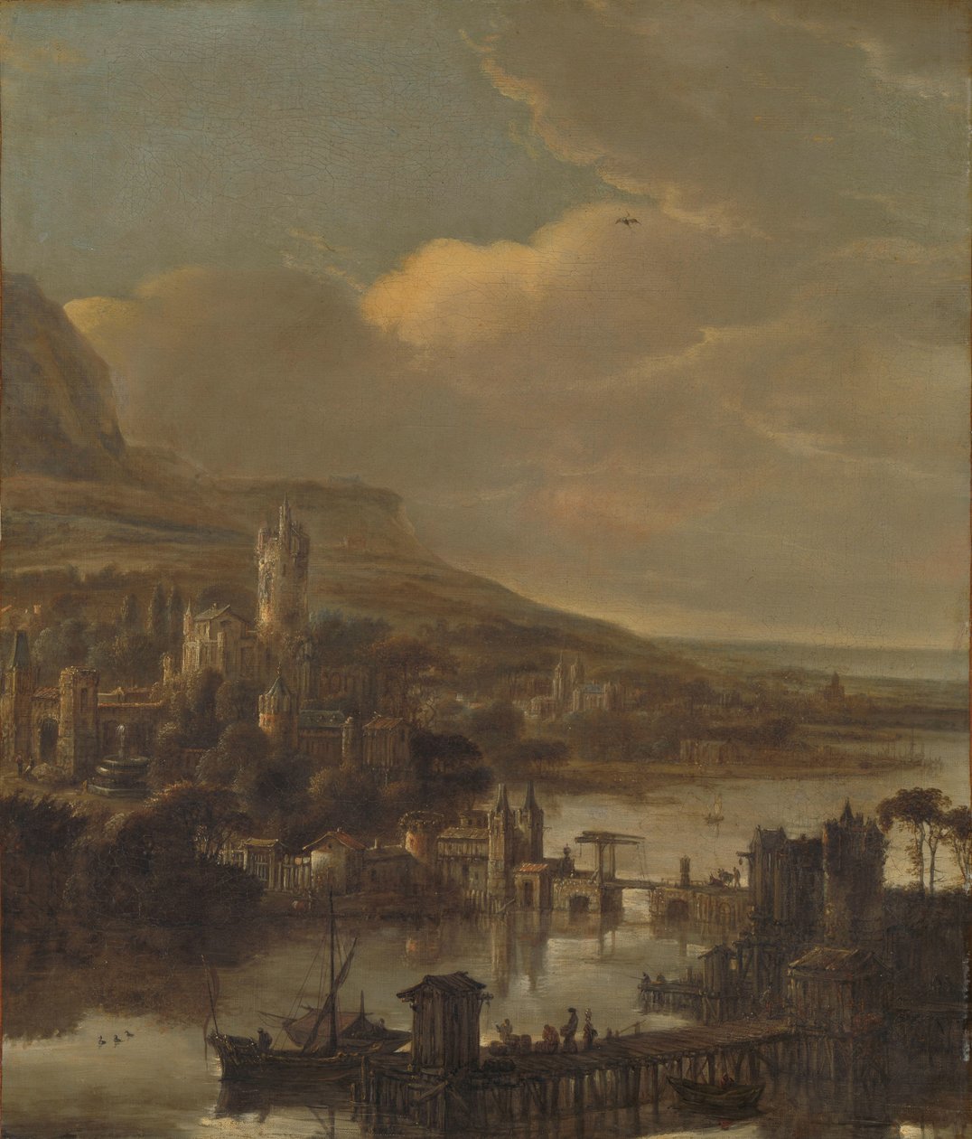 Vista del río de Jacob de Wet (I) (attributed to)