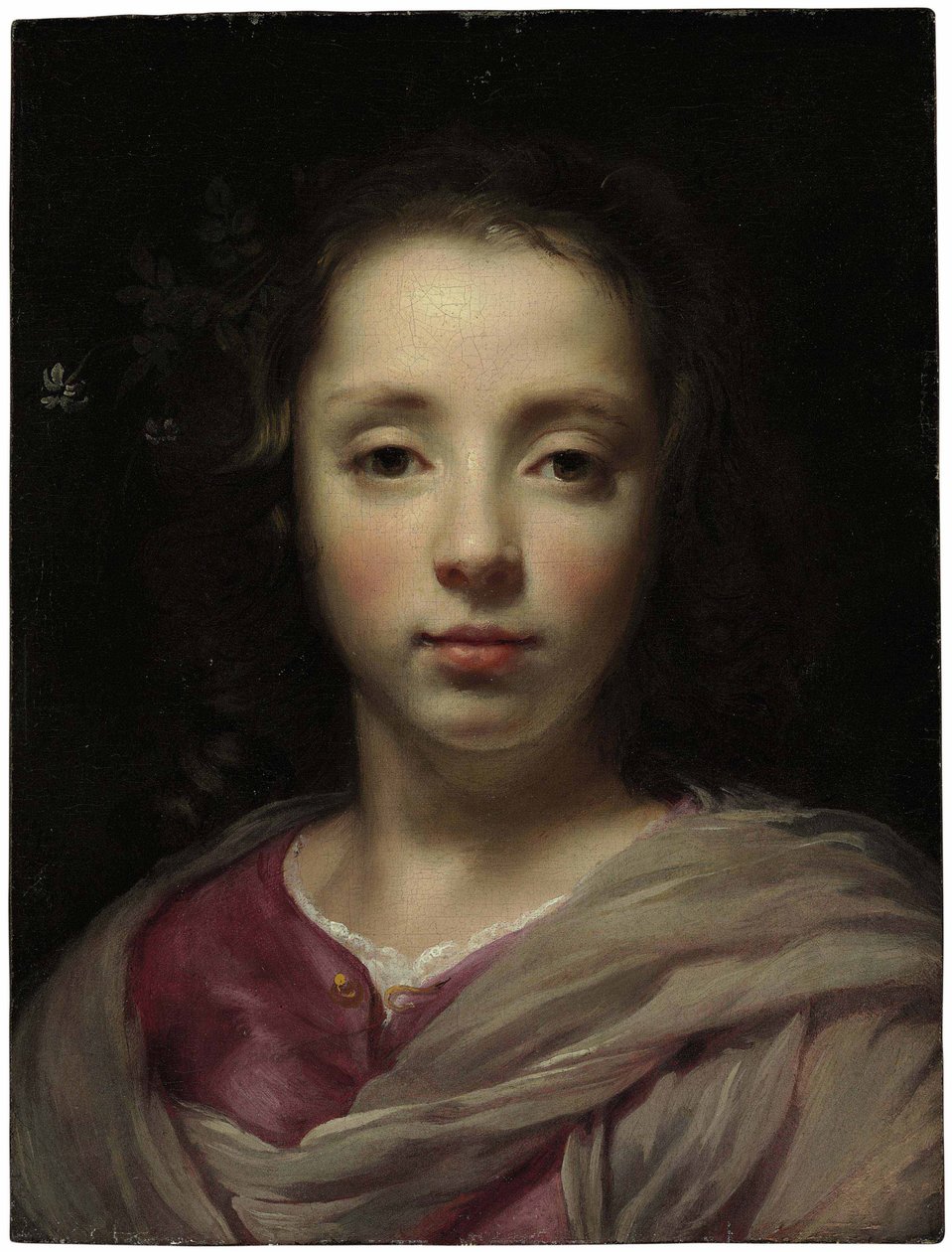 Cabeza de una joven de Jacob van Oost