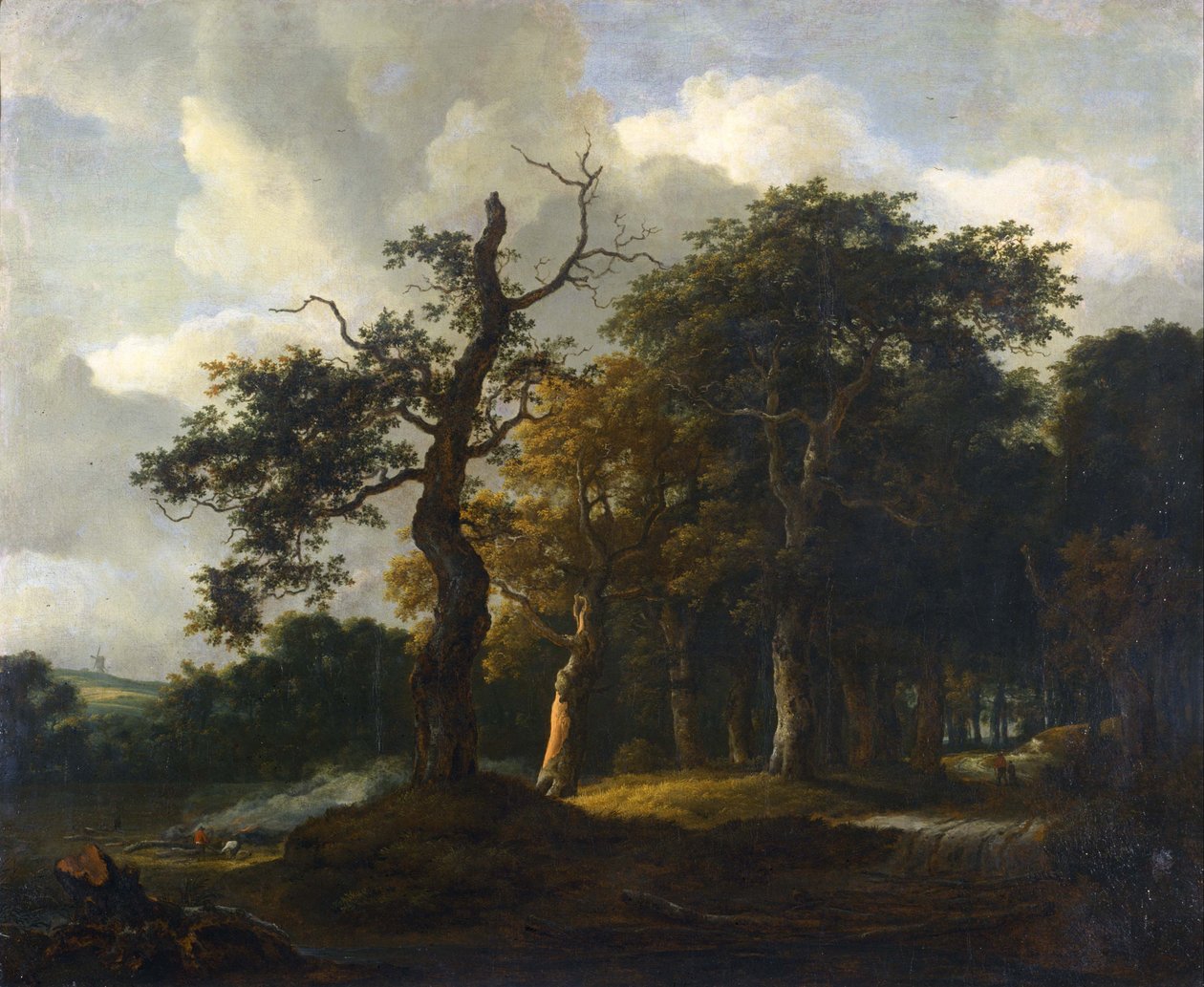 Senderos del bosque de robles de Jacob van Ruisdael