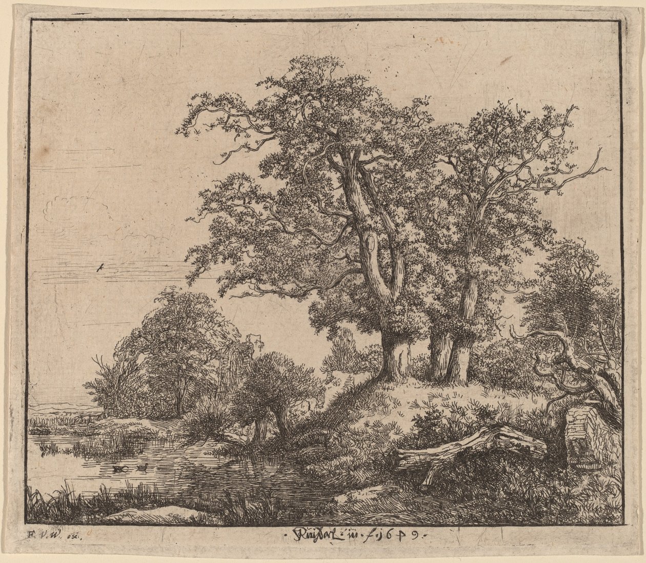 Los Tres Robles de Jacob van Ruisdael