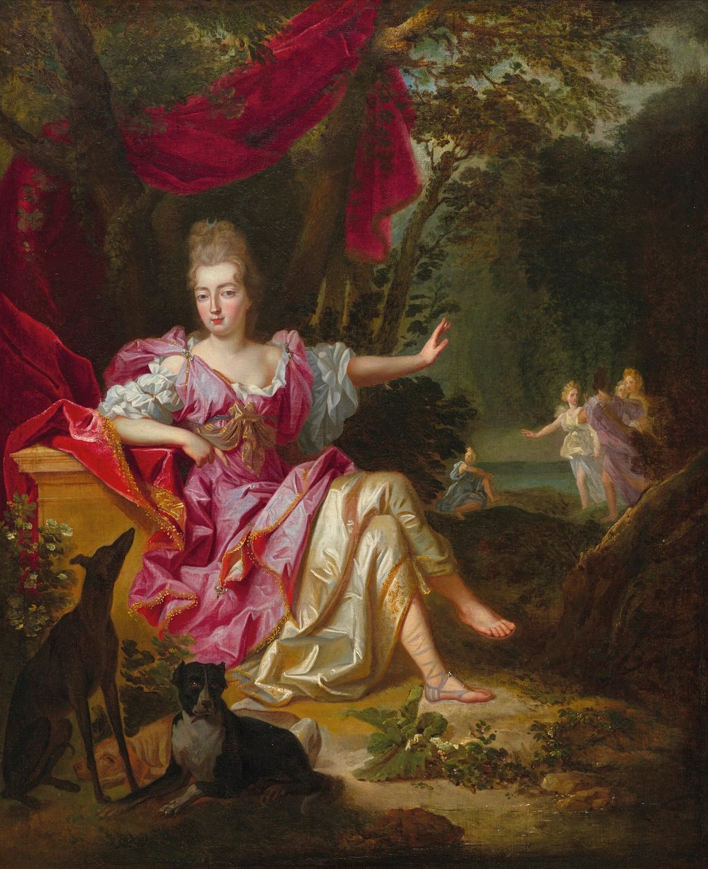 "Retrato de una mujer como Diana de Jacob van Schuppen