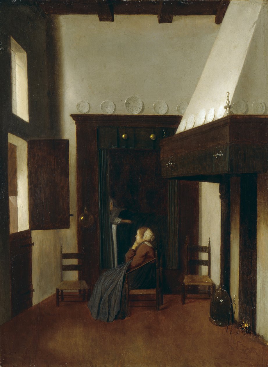 La pequeña enfermera, siglo XVII de Jacobus Vrel or Frel