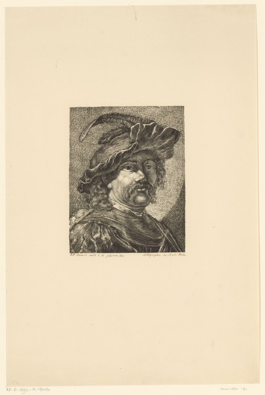 Autorretrato de Rembrandt de Jacobus Adrianus Weiland