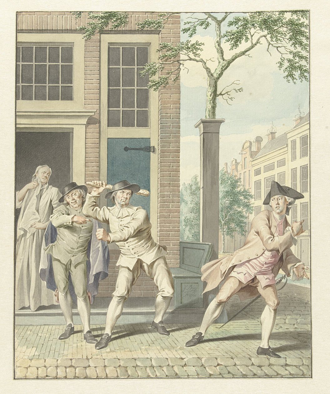 Escena de Pefroen con cabeza de oveja. de Jacobus Buys