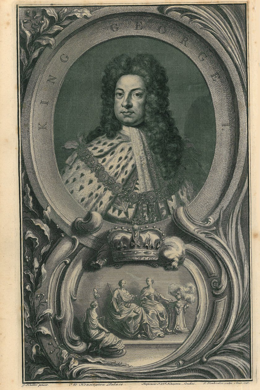Rey Jorge I de Jacobus Houbraken
