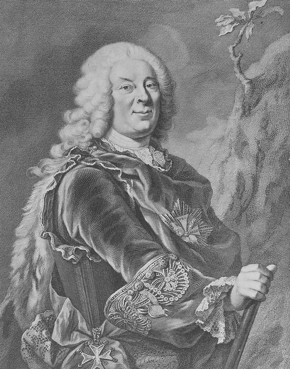 Wilhelm VIII, Landgrave de Hesse-Kassel, 1755 de Jacobus Houbraken