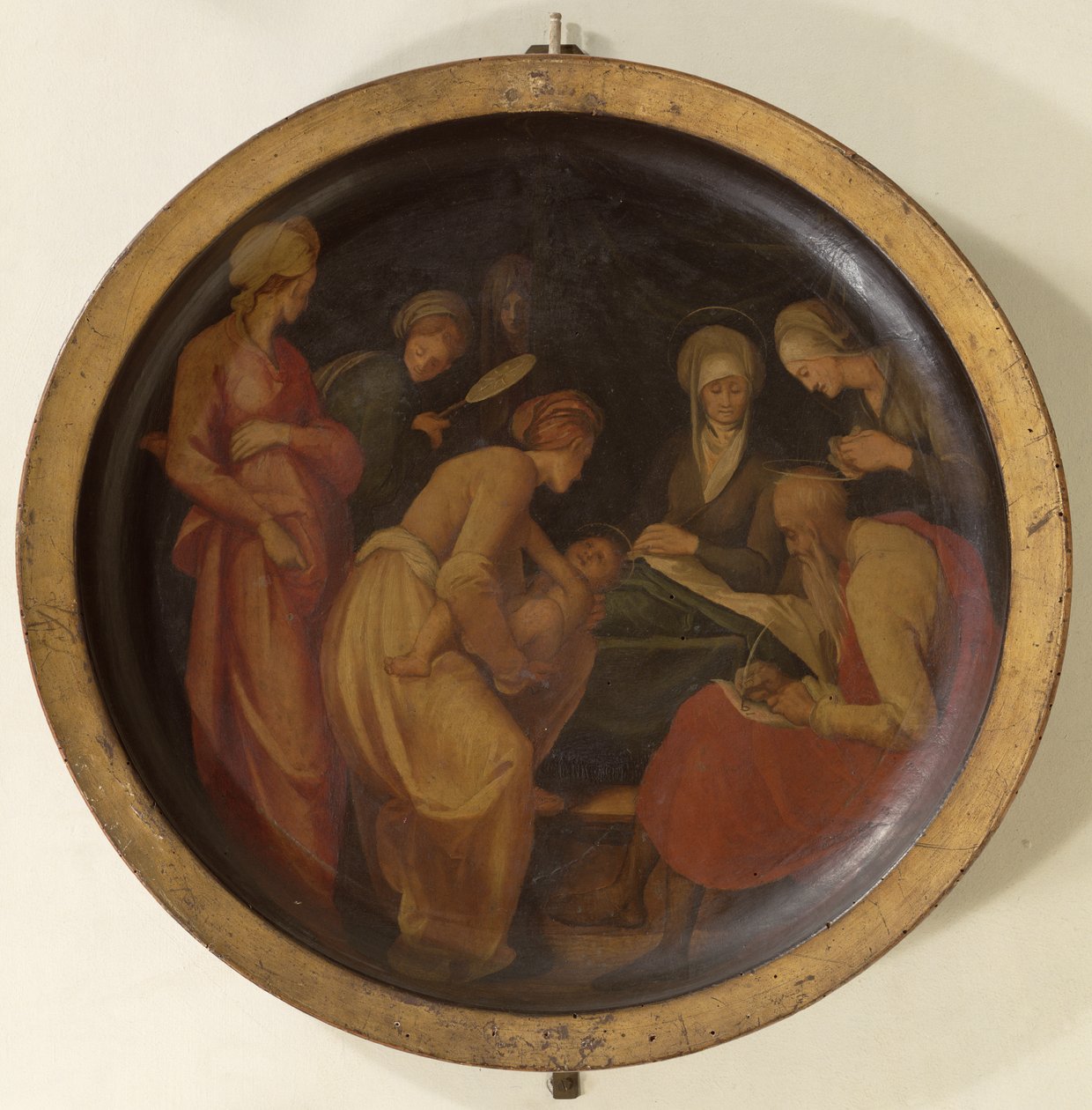 El nacimiento de San Juan Bautista, c.1526 de Jacopo Pontormo