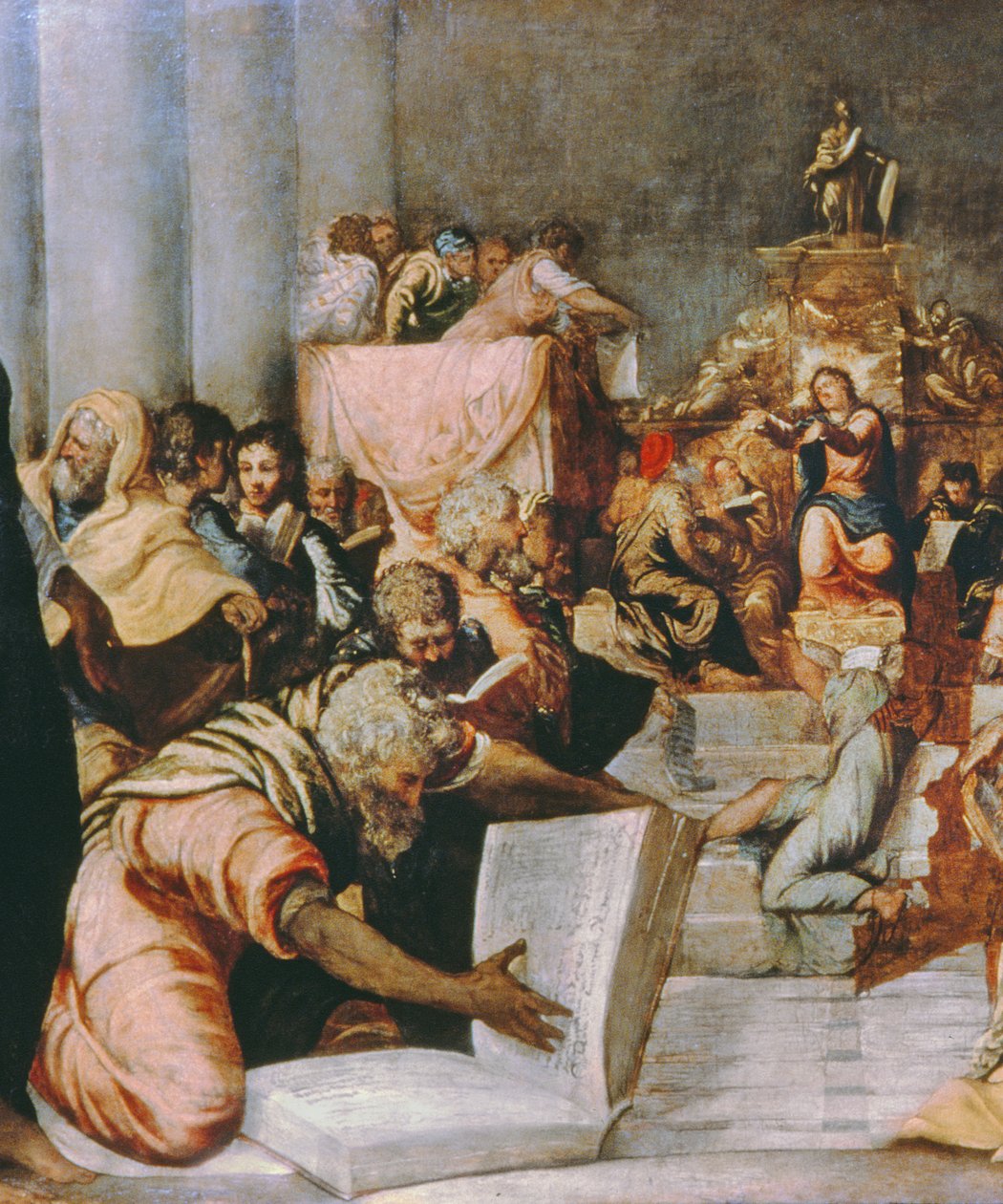 Cristo entre los doctores, principios de 1540 de Jacopo Robusti Tintoretto